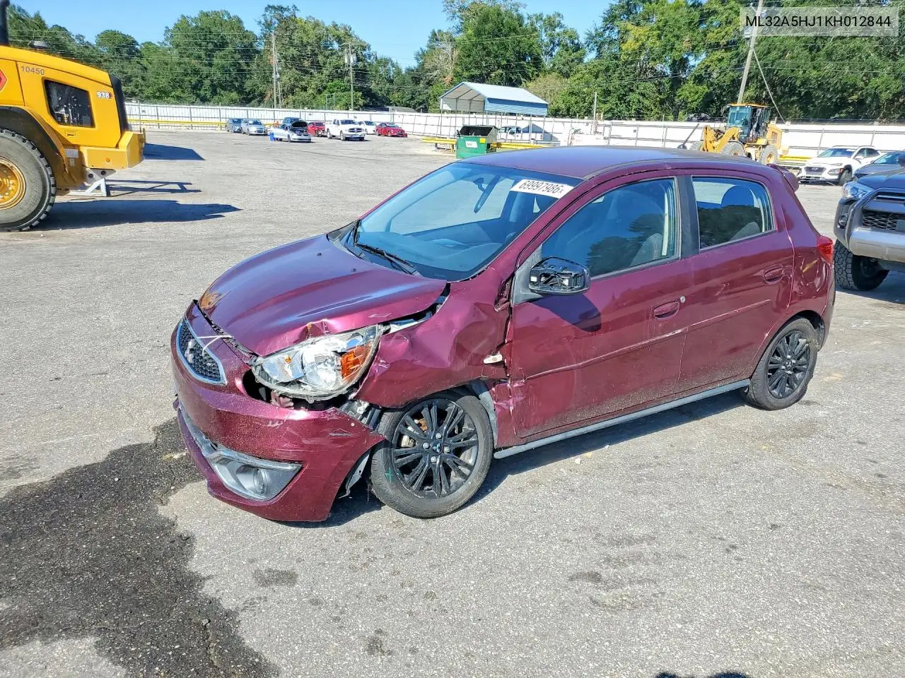 MITSUBISHI MIRAGE 2019, VIN ML32A5HJ1KH012844