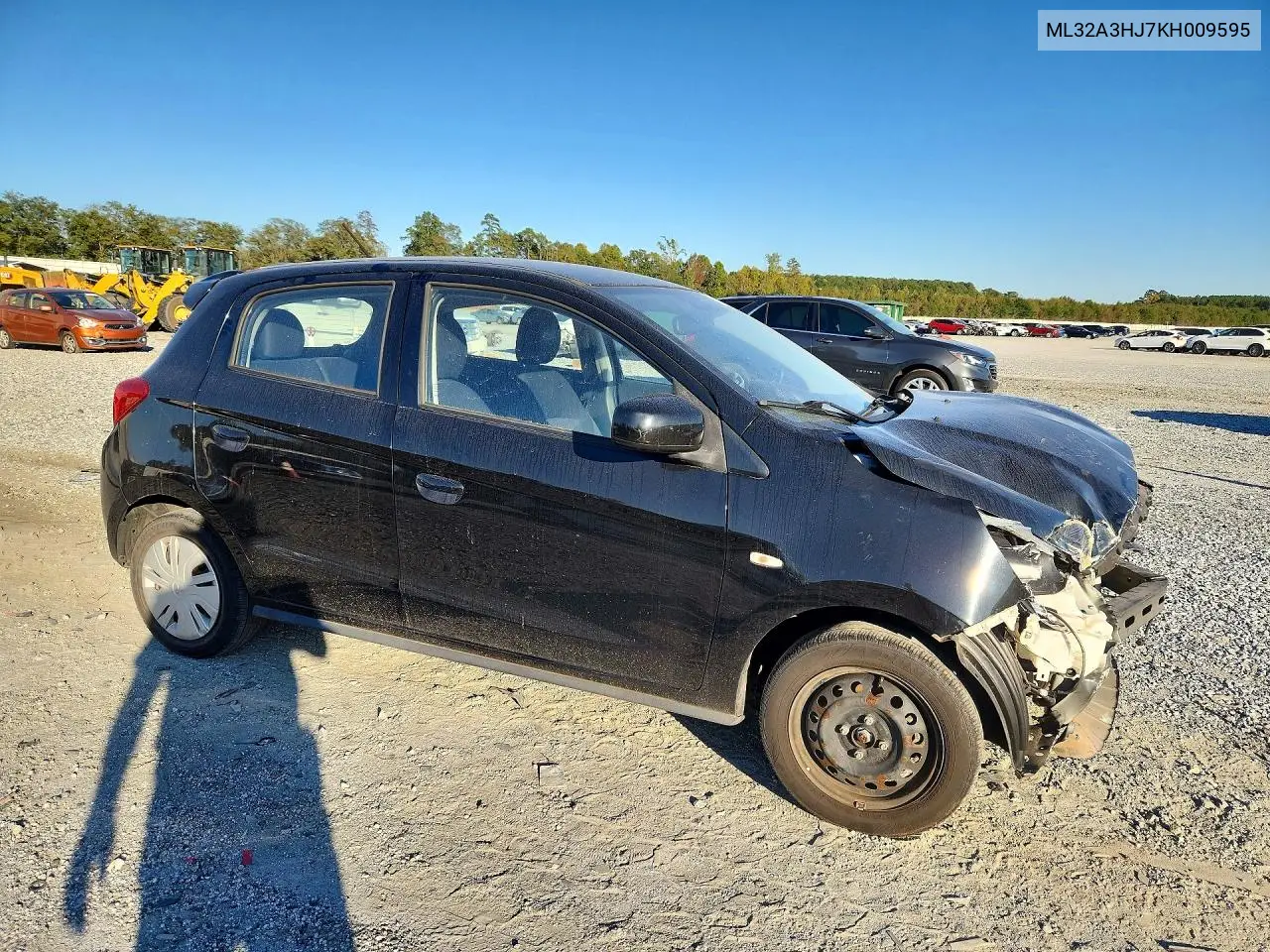 2019 MITSUBISHI MIRAGE VIN ML32A3HJ7KH009595 — фото 4