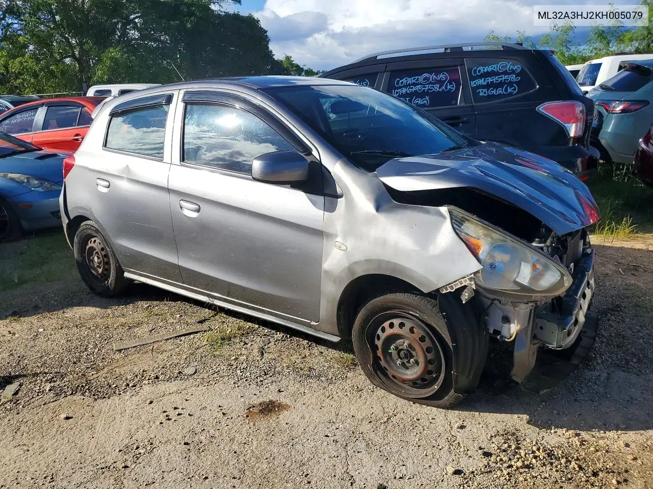 2019 MITSUBISHI MIRAGE VIN ML32A3HJ2KH005079 — фото 4