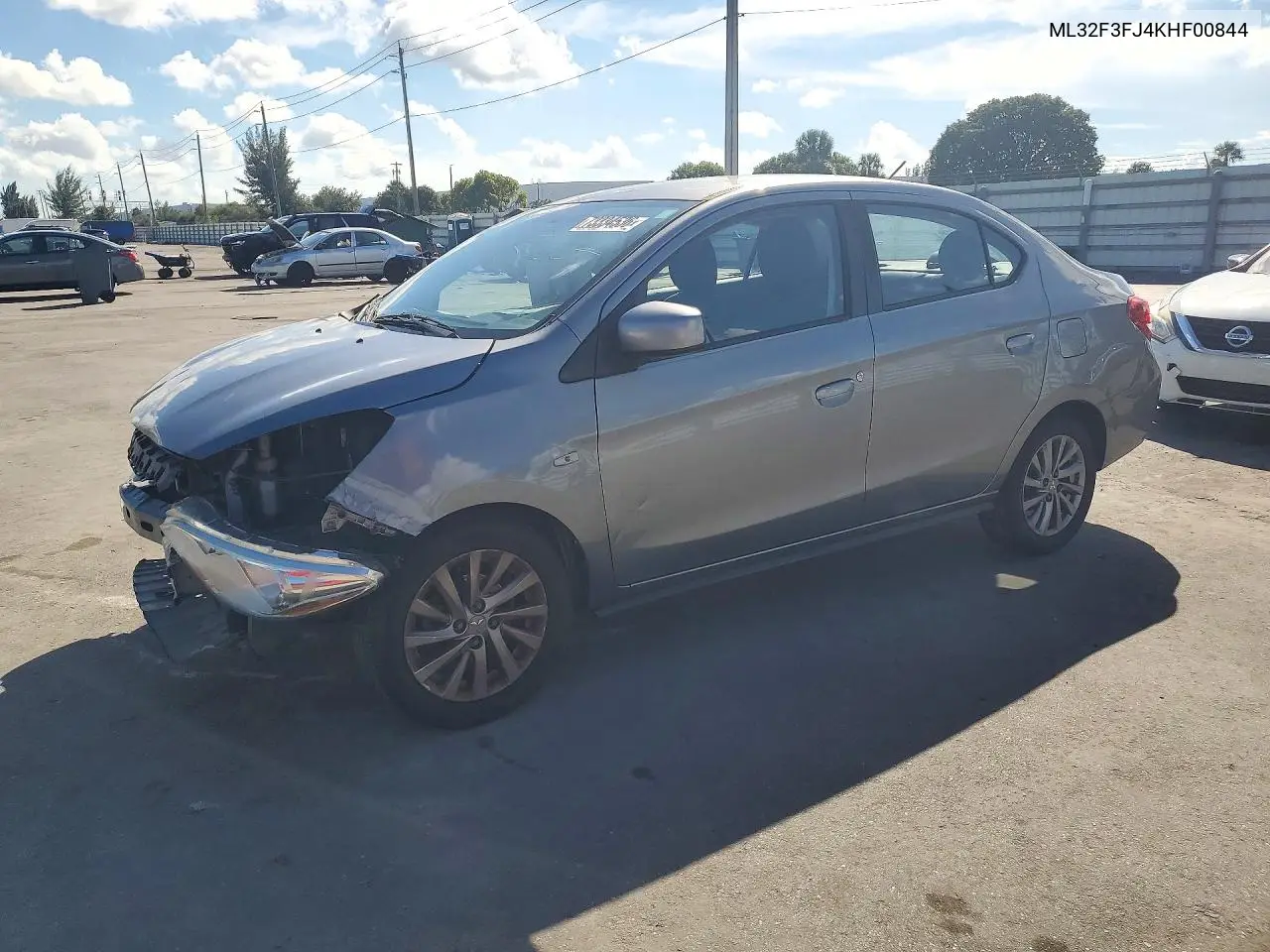 MITSUBISHI MIRAGE 2019, VIN ML32F3FJ4KHF00844
