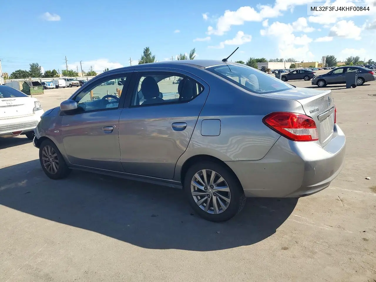 2019 MITSUBISHI MIRAGE VIN ML32F3FJ4KHF00844 — фото 2