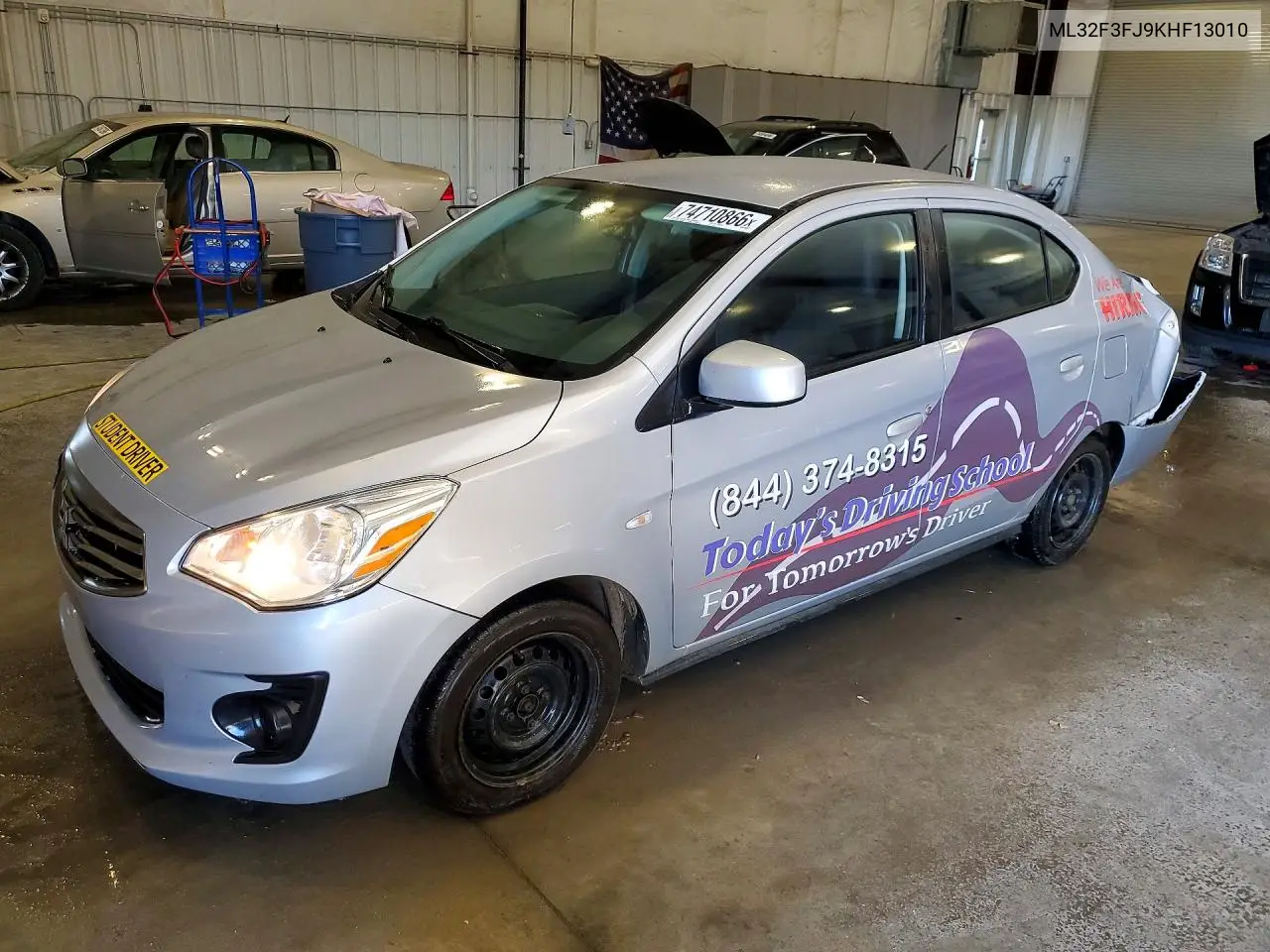 MITSUBISHI MIRAGE 2019, VIN ML32F3FJ9KHF13010