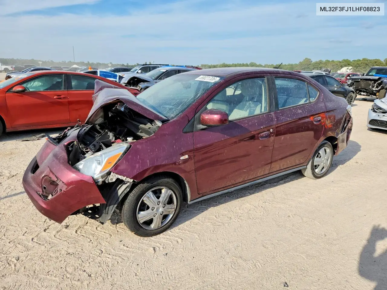 MITSUBISHI MIRAGE 2020, VIN ML32F3FJ1LHF08823
