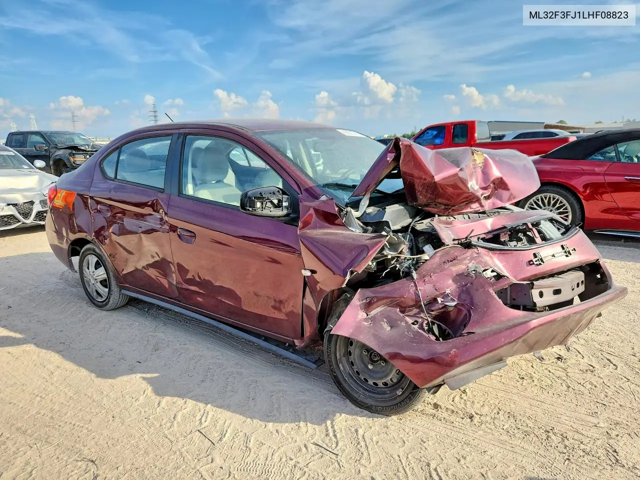 2020 MITSUBISHI MIRAGE VIN ML32F3FJ1LHF08823 — фото 4