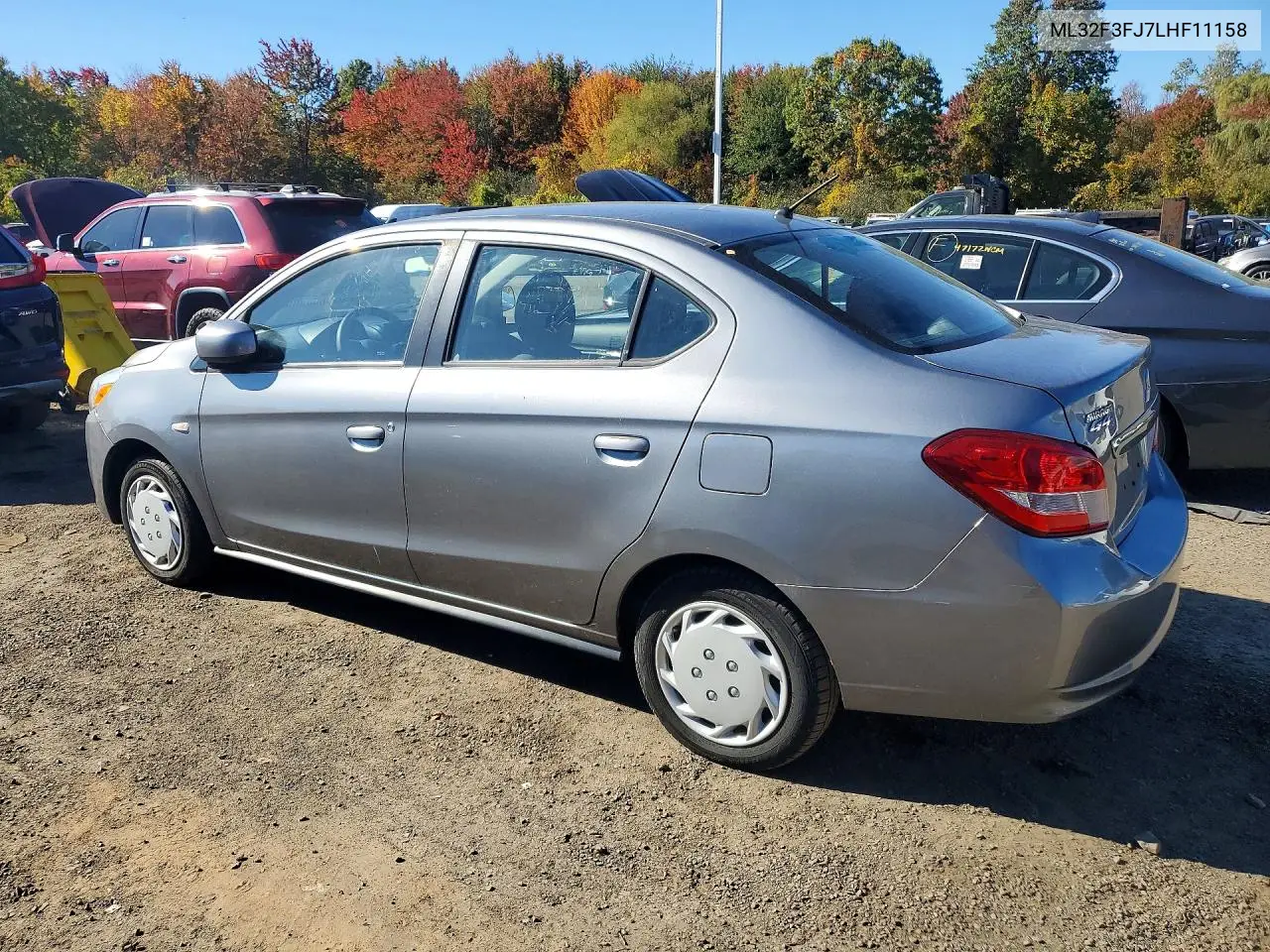 2020 MITSUBISHI MIRAGE VIN ML32F3FJ7LHF11158 — фото 2