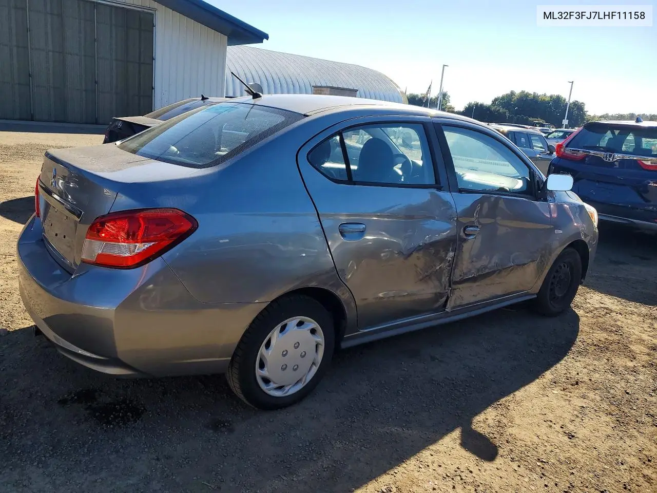 2020 MITSUBISHI MIRAGE VIN ML32F3FJ7LHF11158 — фото 3