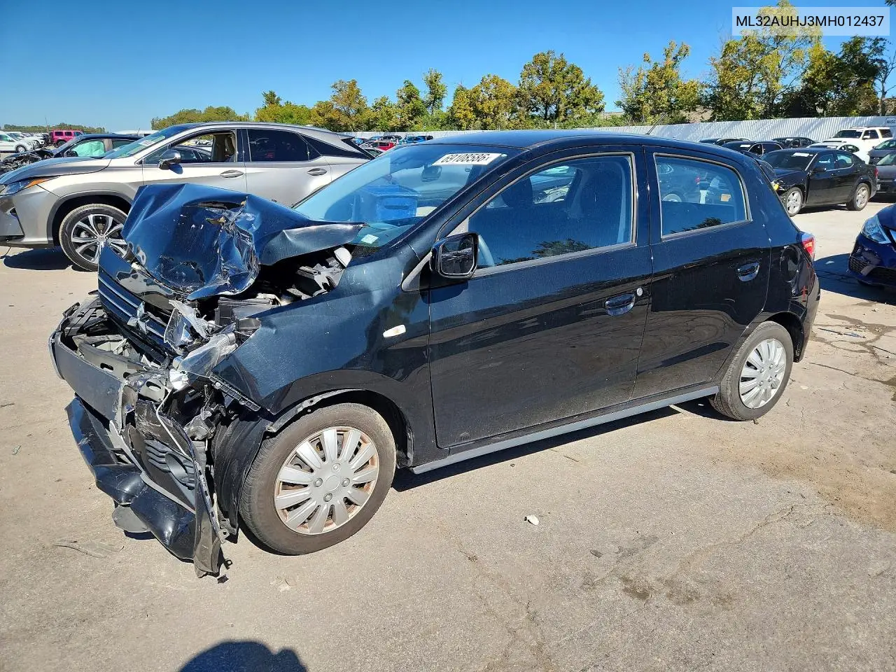 MITSUBISHI MIRAGE 2021, VIN ML32AUHJ3MH012437