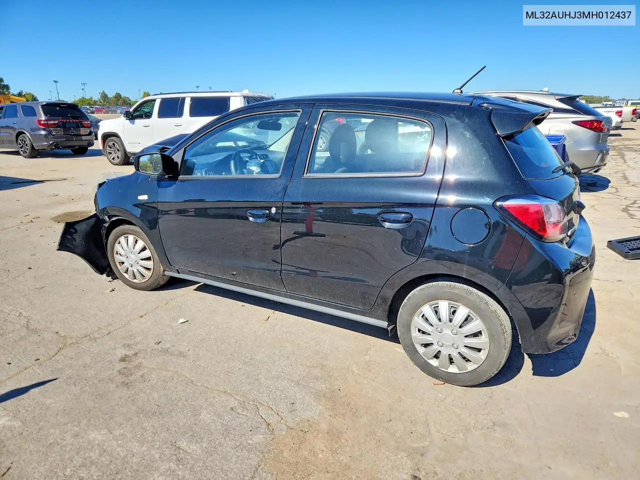 2021 MITSUBISHI MIRAGE VIN ML32AUHJ3MH012437 — фото 2
