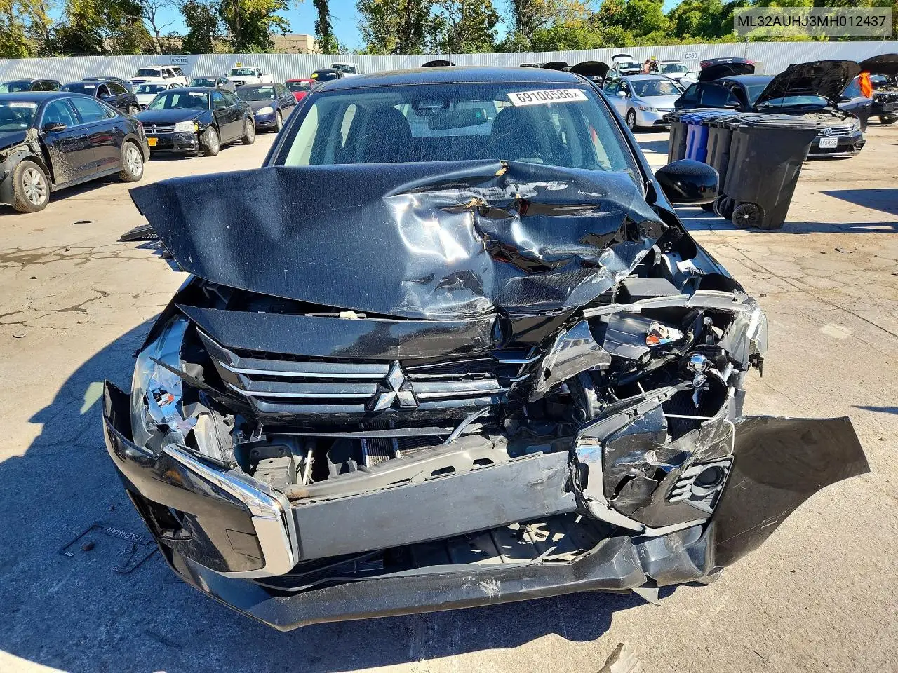 2021 MITSUBISHI MIRAGE VIN ML32AUHJ3MH012437 — фото 5