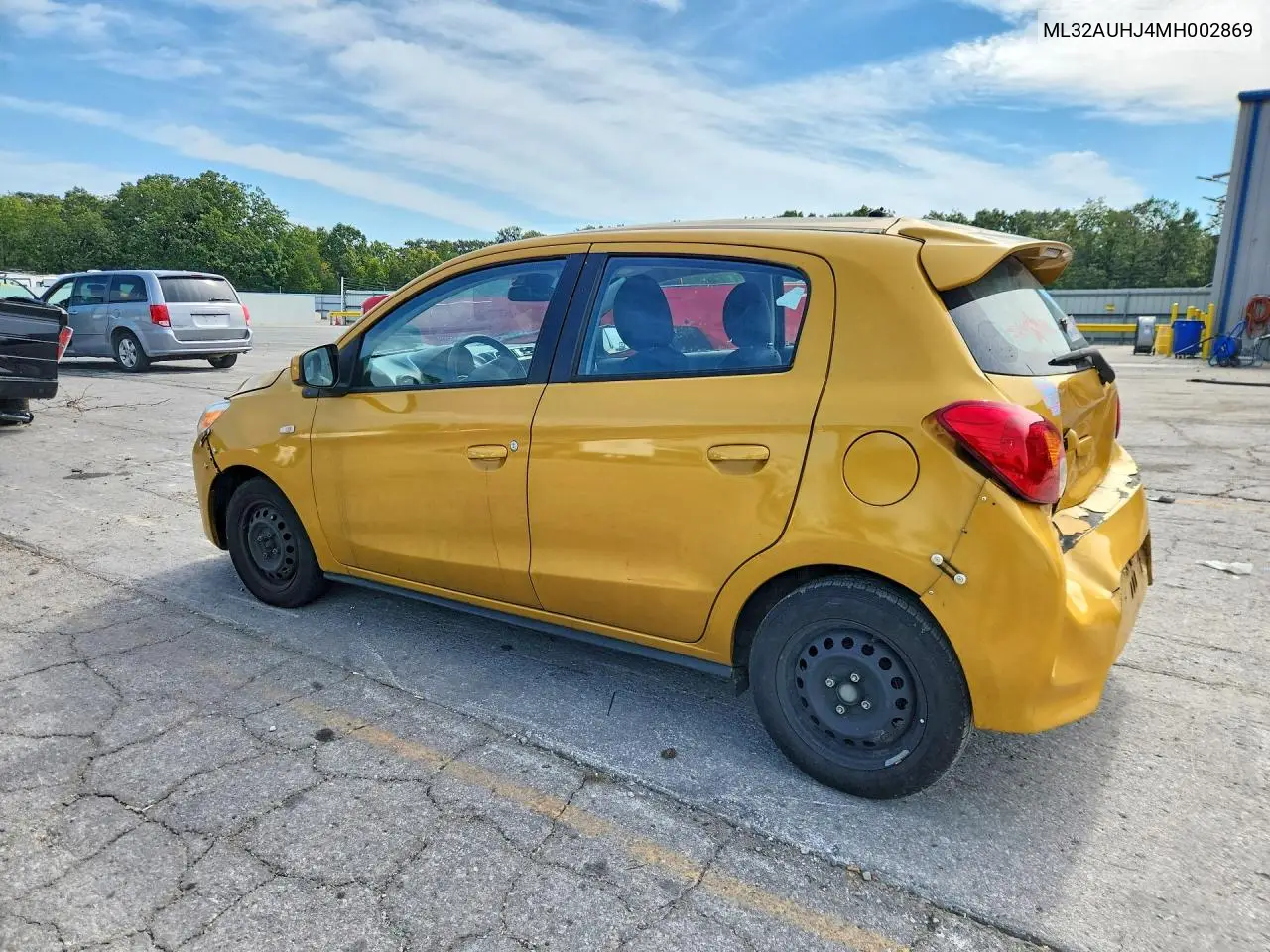 2021 MITSUBISHI MIRAGE VIN ML32AUHJ4MH002869 — фото 2