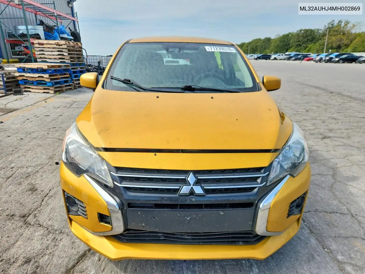 2021 MITSUBISHI MIRAGE VIN ML32AUHJ4MH002869 — фото 5