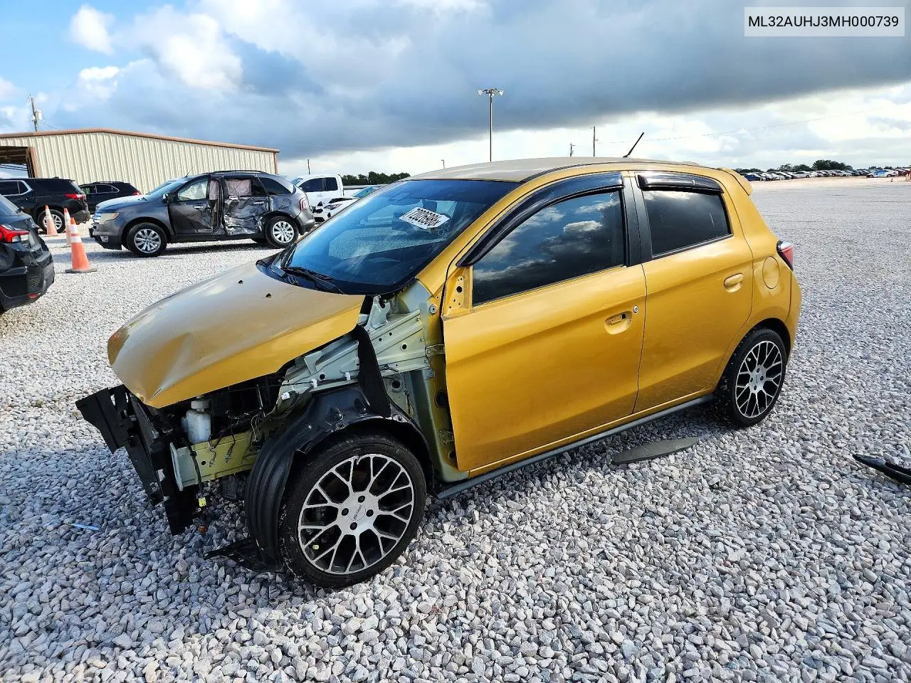 MITSUBISHI MIRAGE 2021, VIN ML32AUHJ3MH000739