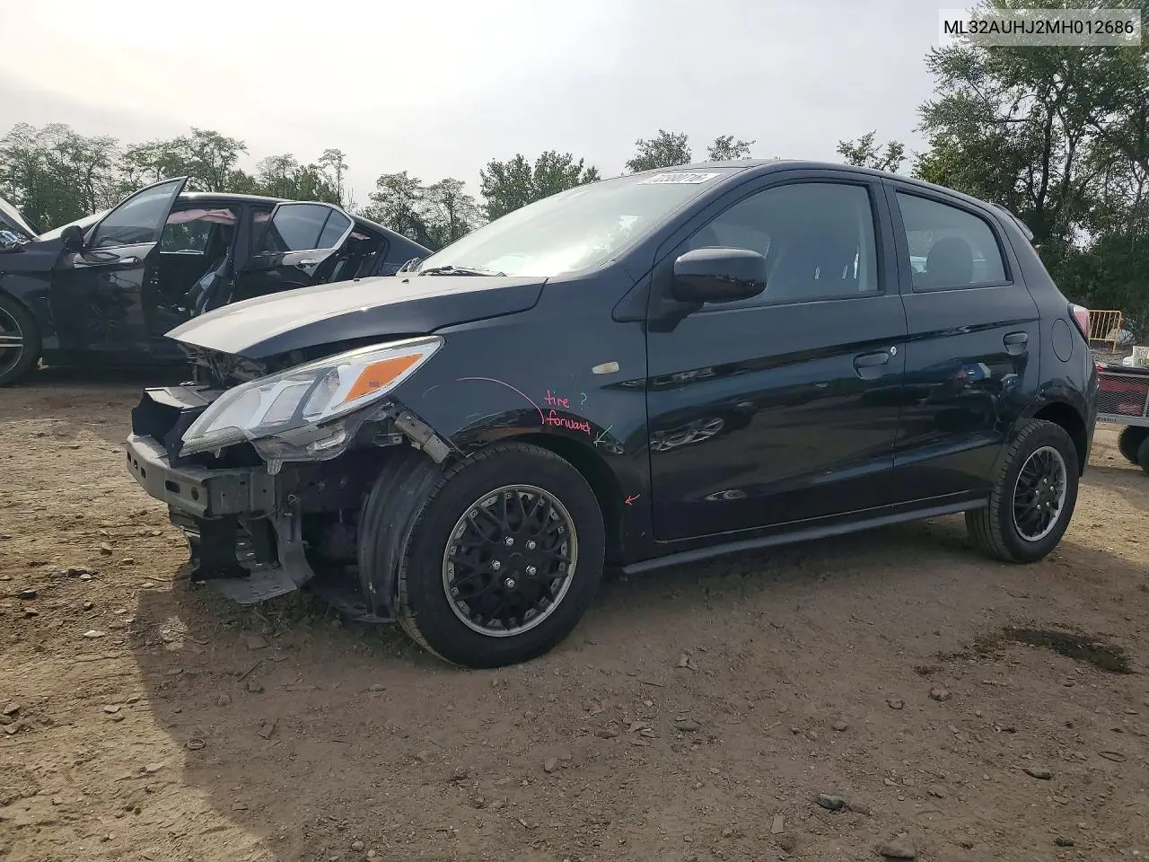 MITSUBISHI MIRAGE 2021, VIN ML32AUHJ2MH012686