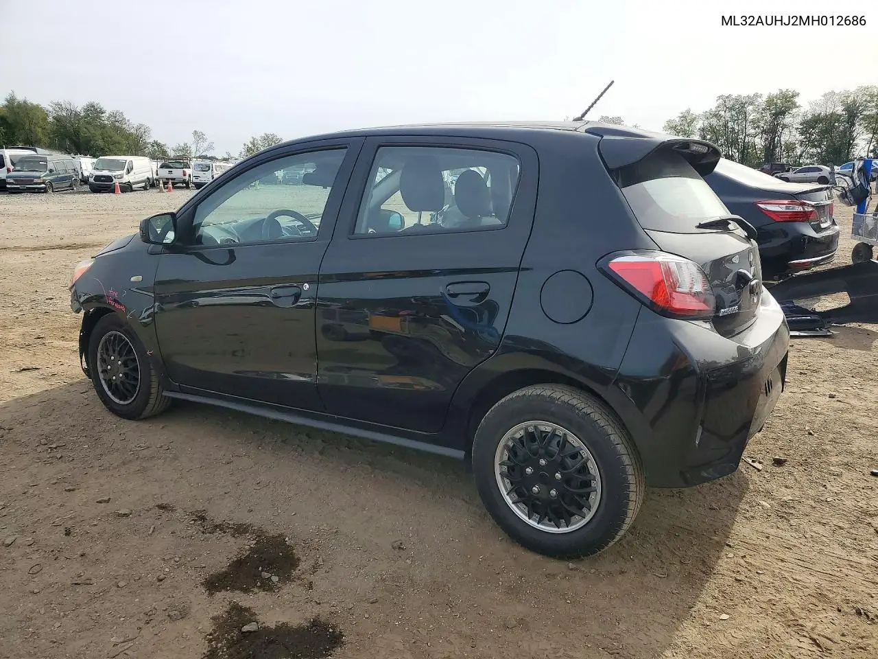 2021 MITSUBISHI MIRAGE VIN ML32AUHJ2MH012686 — фото 2