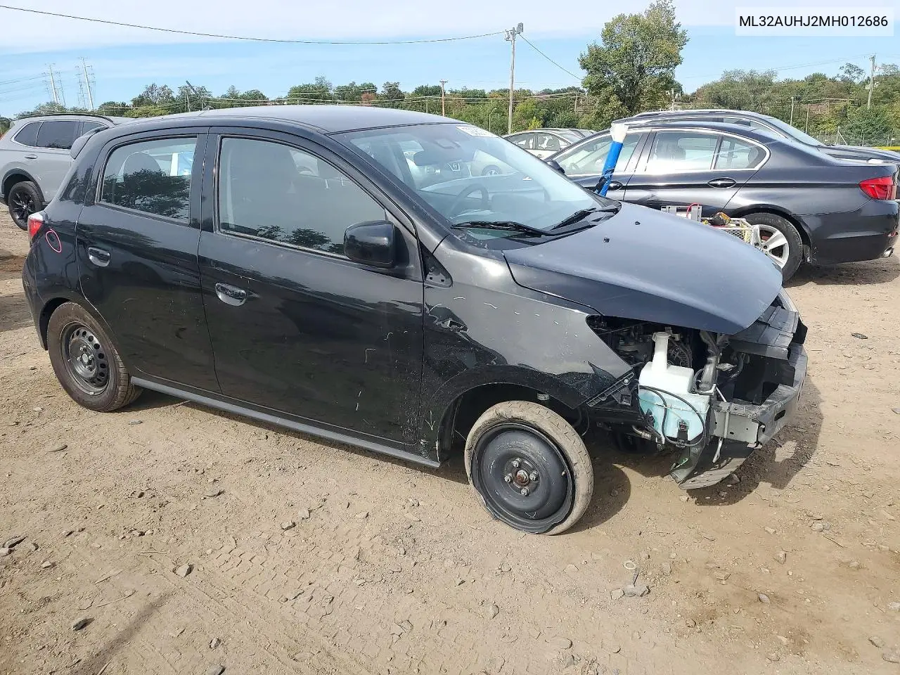 2021 MITSUBISHI MIRAGE VIN ML32AUHJ2MH012686 — фото 4