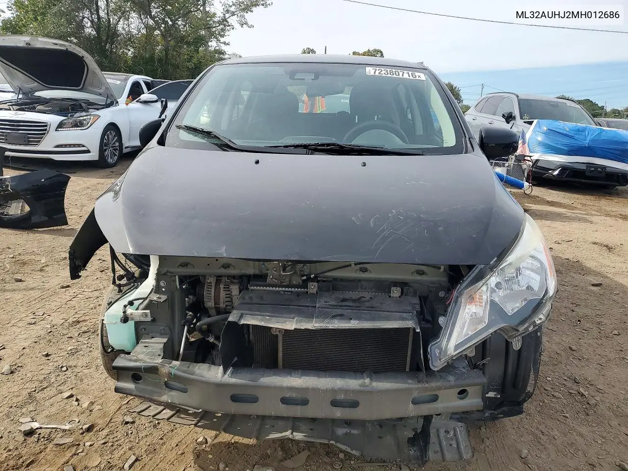 2021 MITSUBISHI MIRAGE VIN ML32AUHJ2MH012686 — фото 5