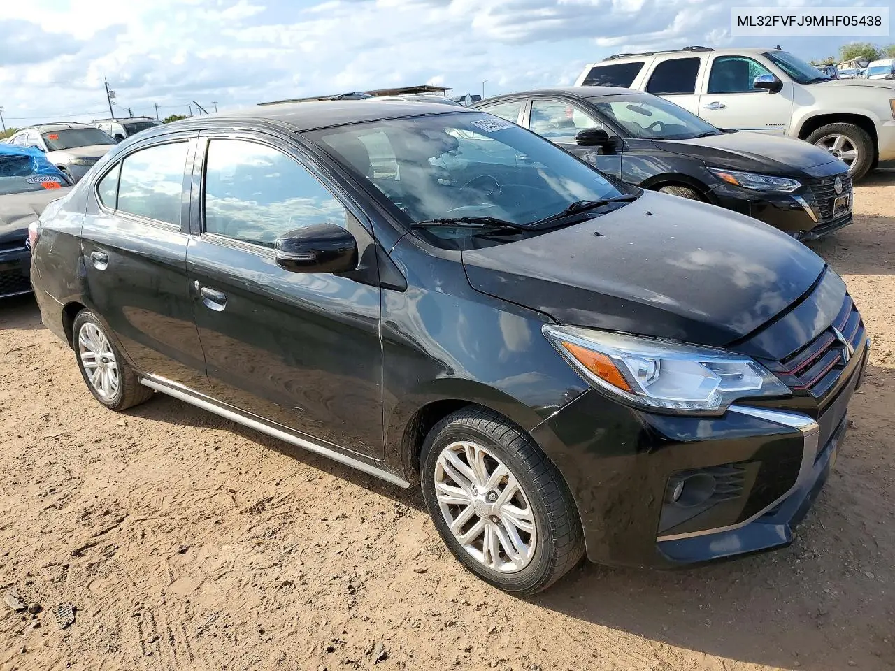 2021 MITSUBISHI MIRAGE VIN ML32FVFJ9MHF05438 — фото 4