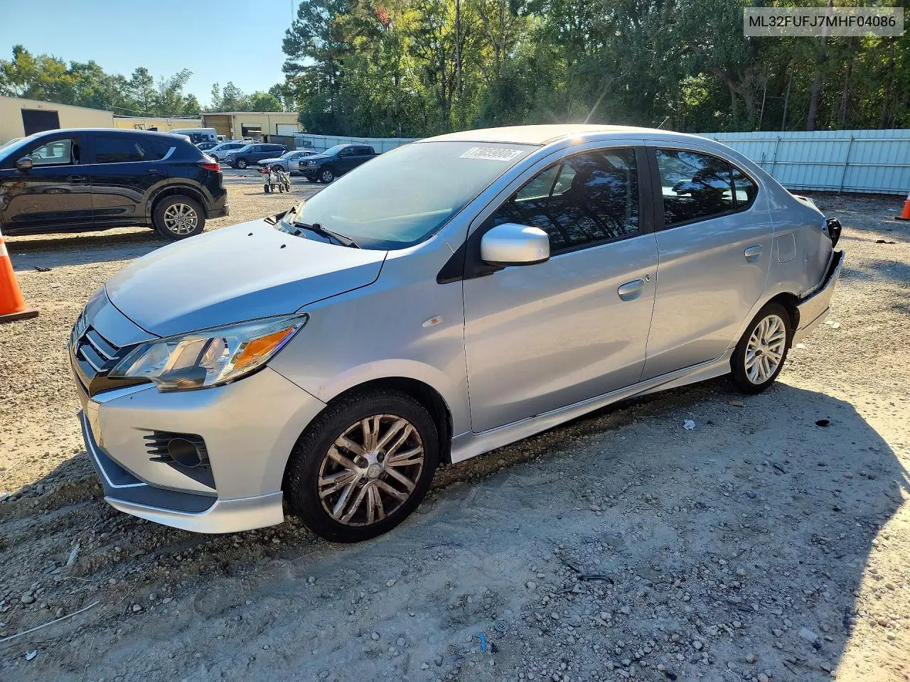 MITSUBISHI MIRAGE 2021, VIN ML32FUFJ7MHF04086