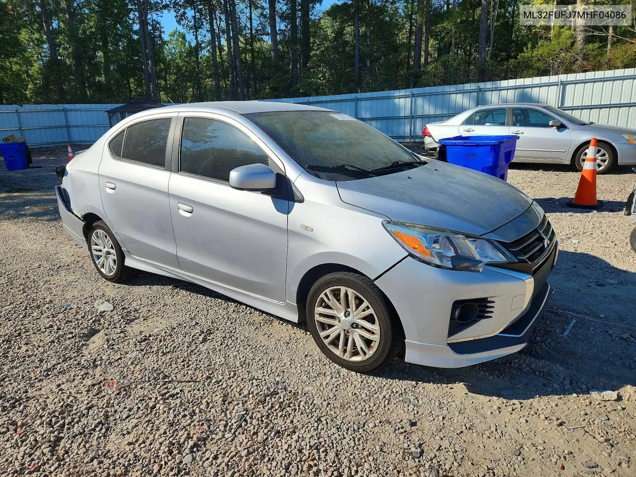 2021 MITSUBISHI MIRAGE VIN ML32FUFJ7MHF04086 — фото 4