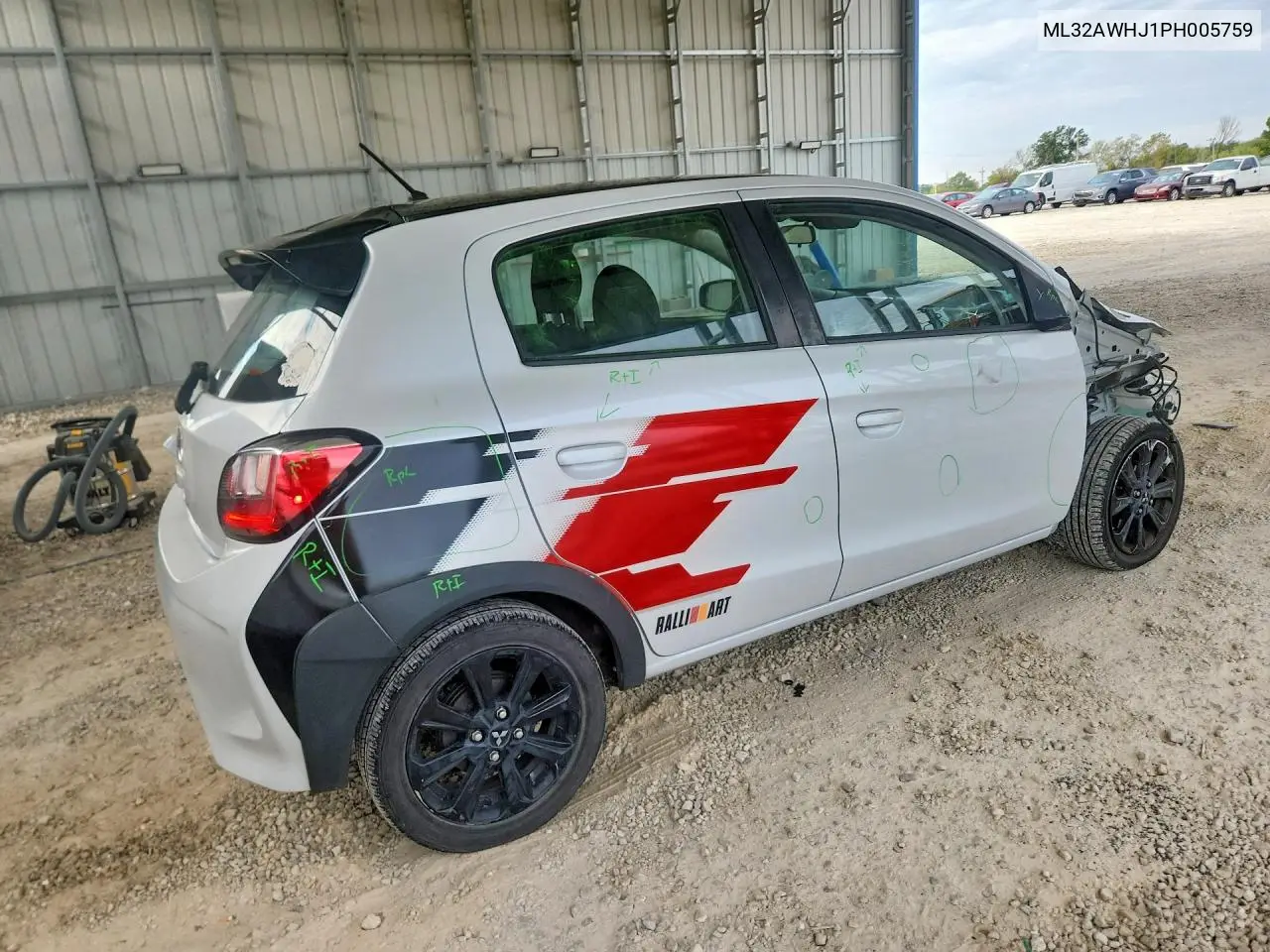 2023 MITSUBISHI MIRAGE VIN ML32AWHJ1PH005759 — фото 3