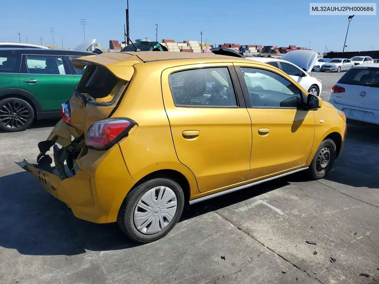 2023 MITSUBISHI MIRAGE VIN ML32AUHJ2PH000686 — фото 3