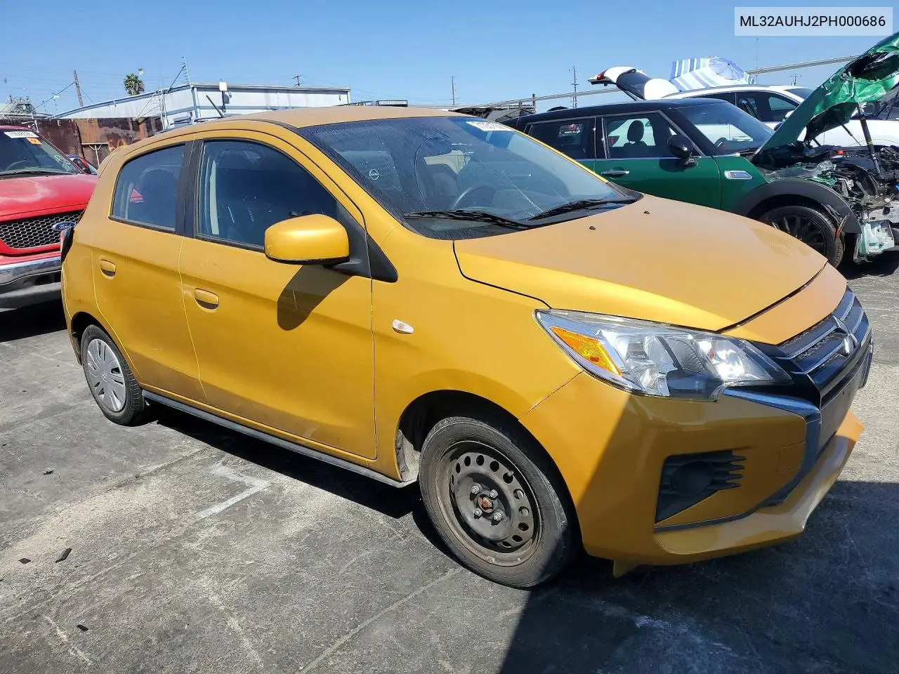 2023 MITSUBISHI MIRAGE VIN ML32AUHJ2PH000686 — фото 4