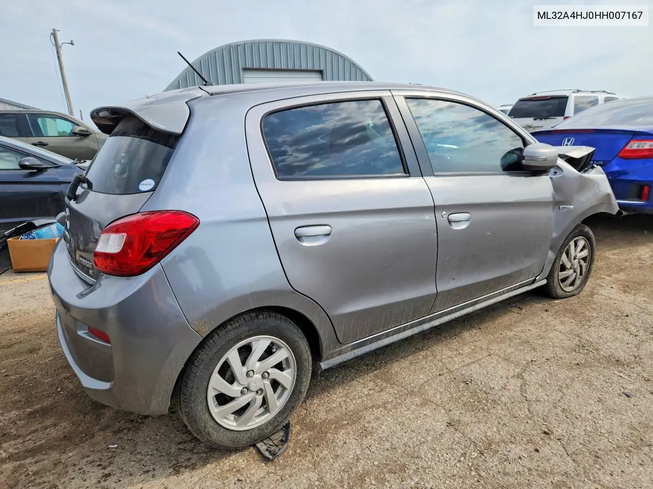 2024 MITSUBISHI MIRAGE VIN ML32A4HJ0HH007167 — фото 3