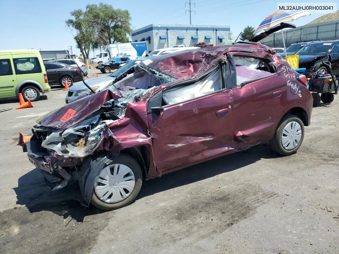 MITSUBISHI MIRAGE 2024, VIN ML32AUHJ0RH003041