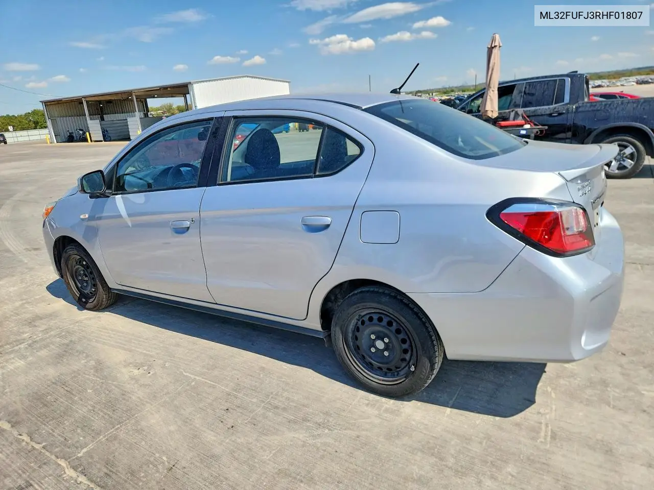 2024 MITSUBISHI MIRAGE VIN ML32FUFJ3RHF01807 — фото 2