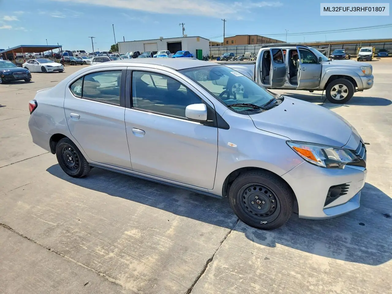 2024 MITSUBISHI MIRAGE VIN ML32FUFJ3RHF01807 — фото 4