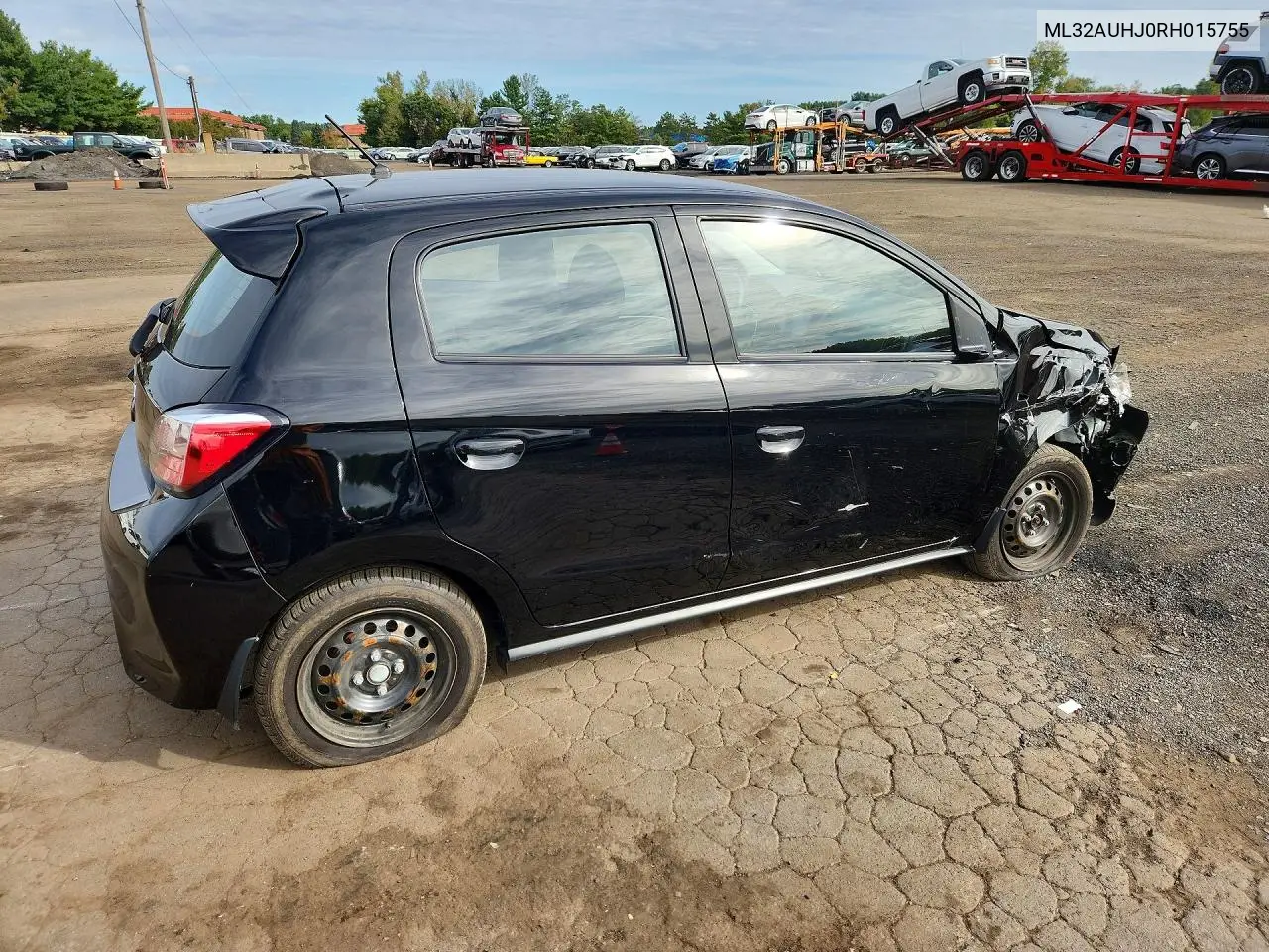 2024 MITSUBISHI MIRAGE VIN ML32AUHJ0RH015755 — фото 3
