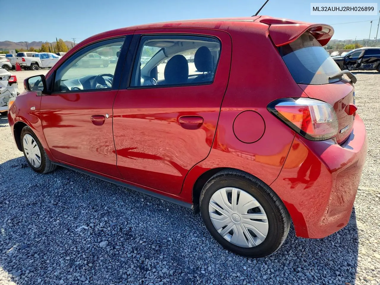 2024 MITSUBISHI MIRAGE VIN ML32AUHJ2RH026899 — фото 2