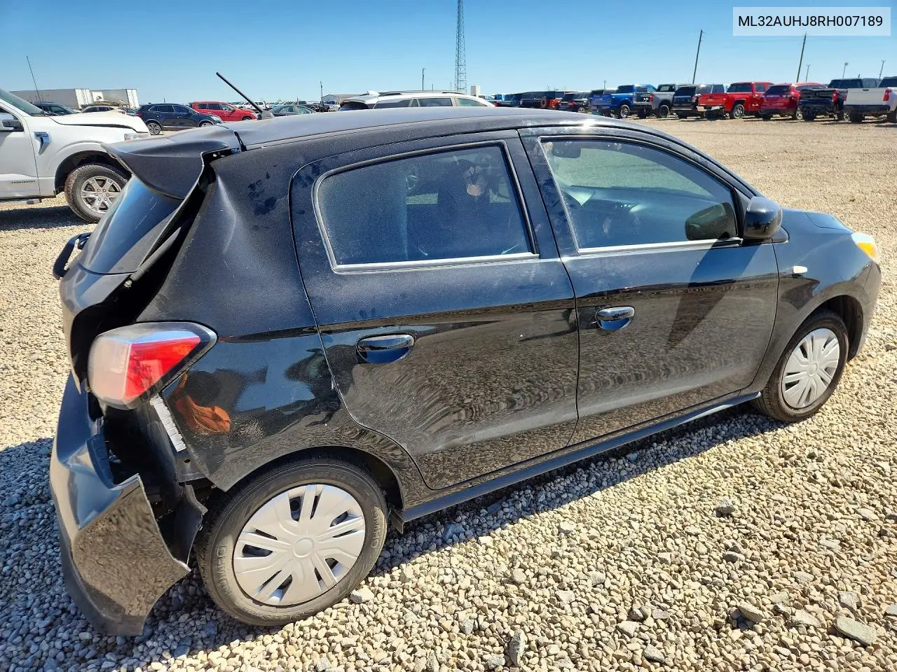 2024 MITSUBISHI MIRAGE VIN ML32AUHJ8RH007189 — фото 3