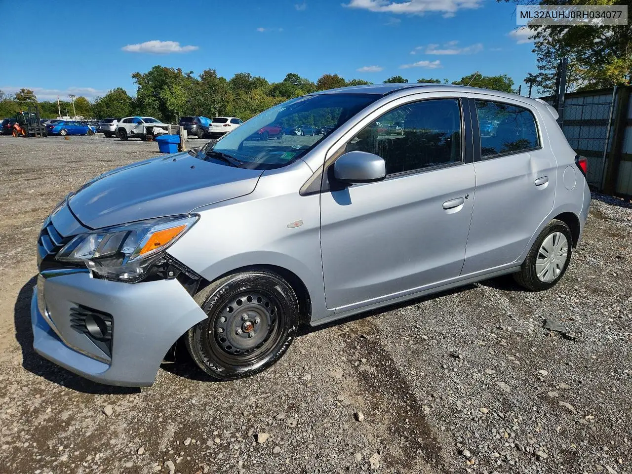 MITSUBISHI MIRAGE 2024, VIN ML32AUHJ0RH034077
