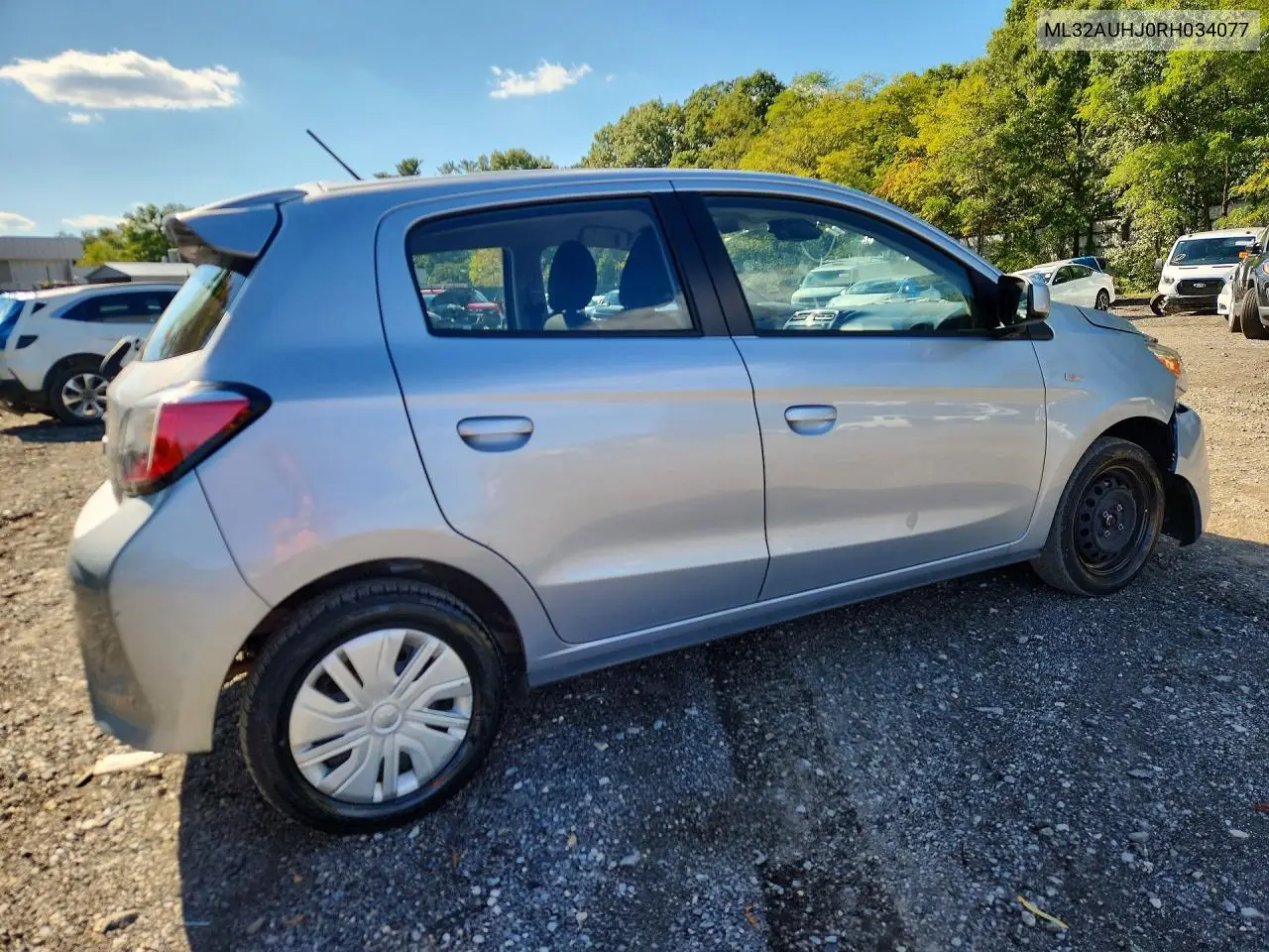 2024 MITSUBISHI MIRAGE VIN ML32AUHJ0RH034077 — фото 3