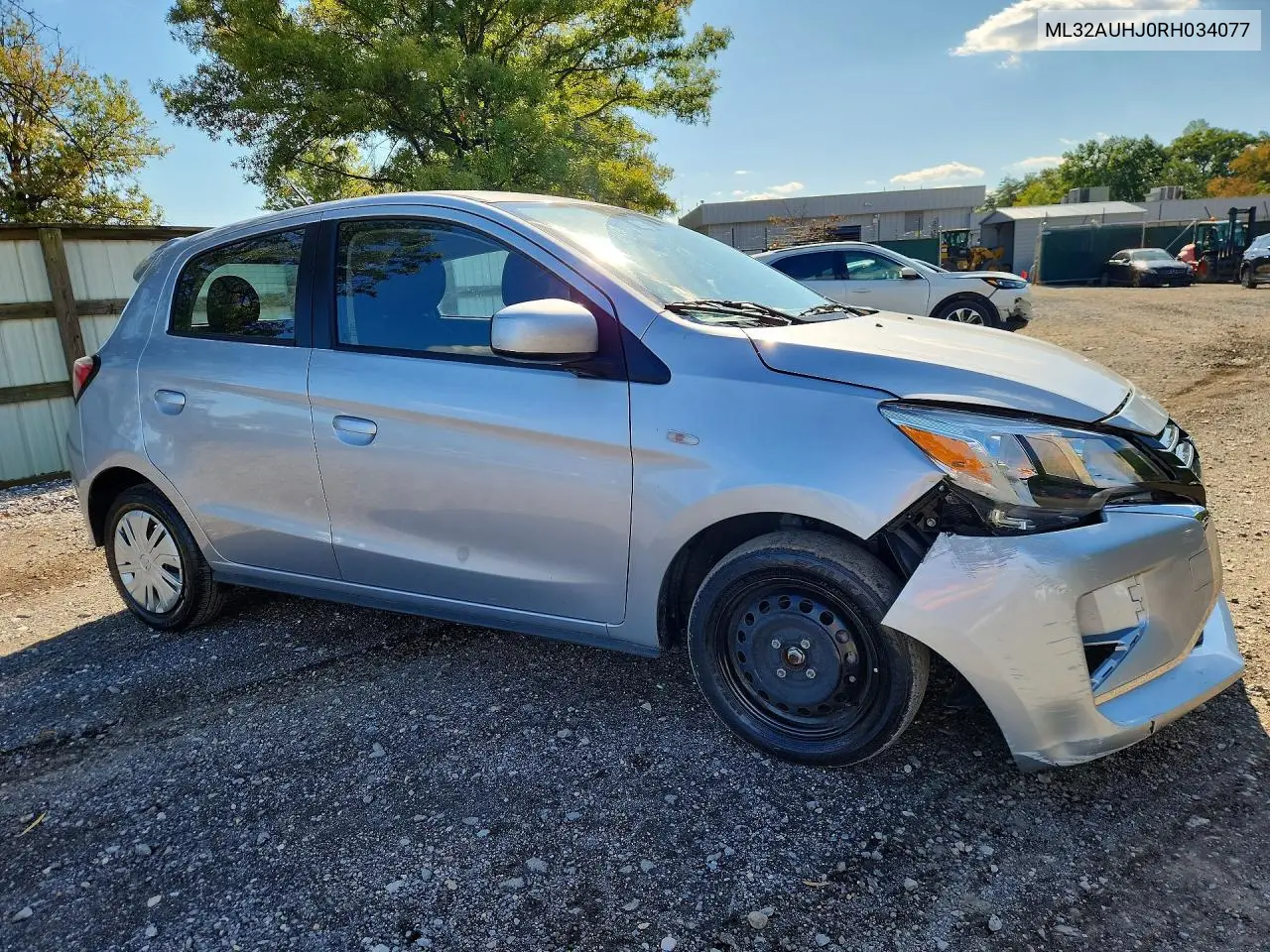 2024 MITSUBISHI MIRAGE VIN ML32AUHJ0RH034077 — фото 4