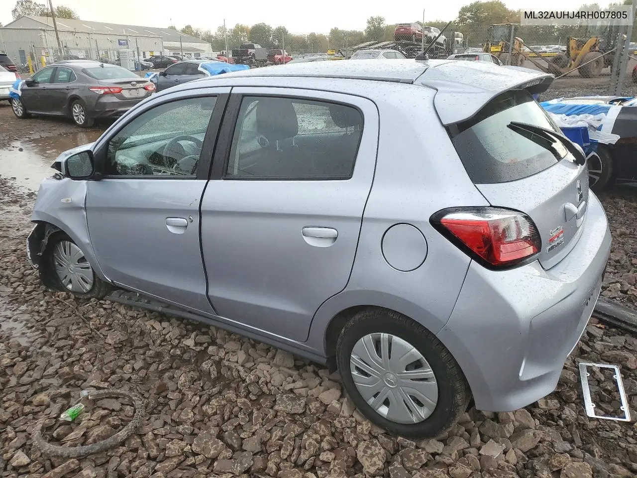 2024 MITSUBISHI MIRAGE VIN ML32AUHJ4RH007805 — фото 2
