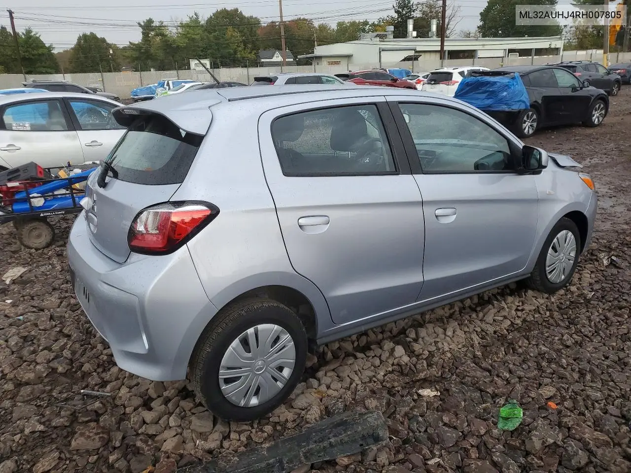 2024 MITSUBISHI MIRAGE VIN ML32AUHJ4RH007805 — фото 3
