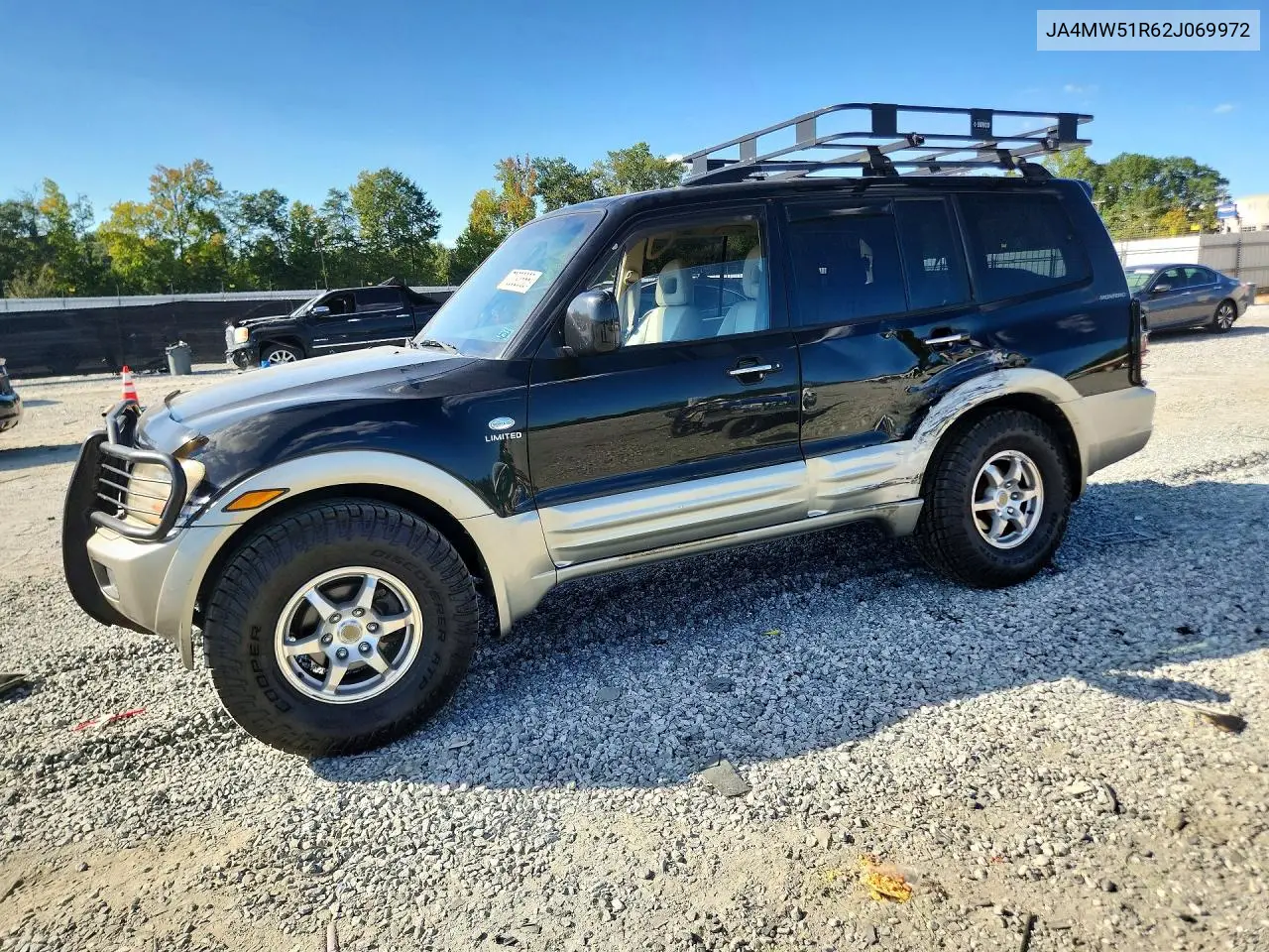 MITSUBISHI MONTERO 2002, VIN JA4MW51R62J069972