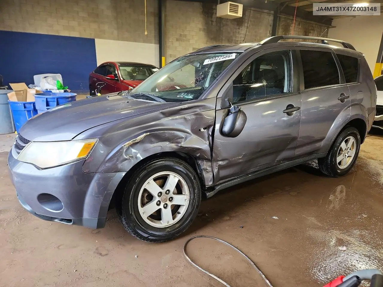 MITSUBISHI OUTLANDER 2007, VIN JA4MT31X47Z003148