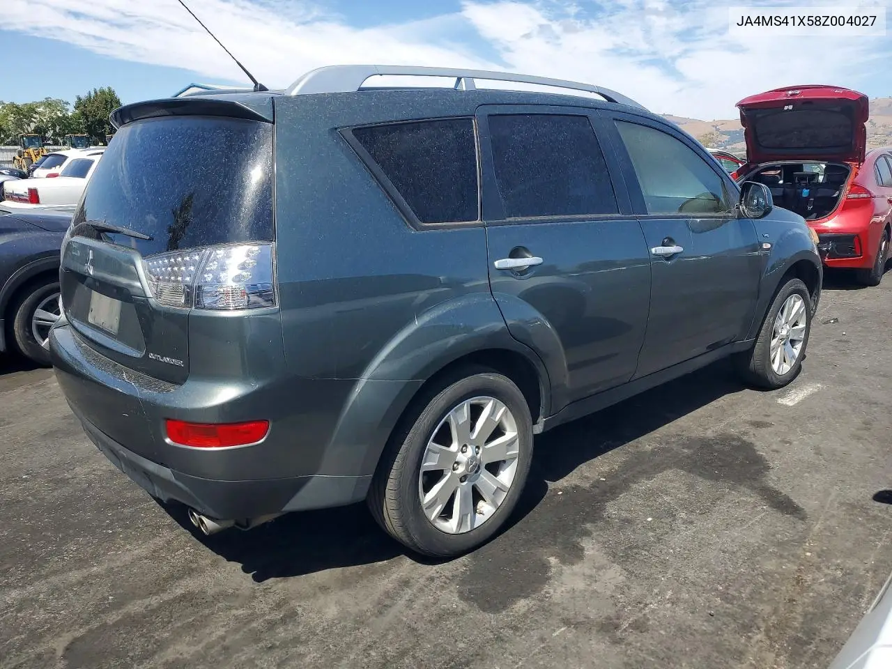 2008 MITSUBISHI OUTLANDER VIN JA4MS41X58Z004027 — фото 3