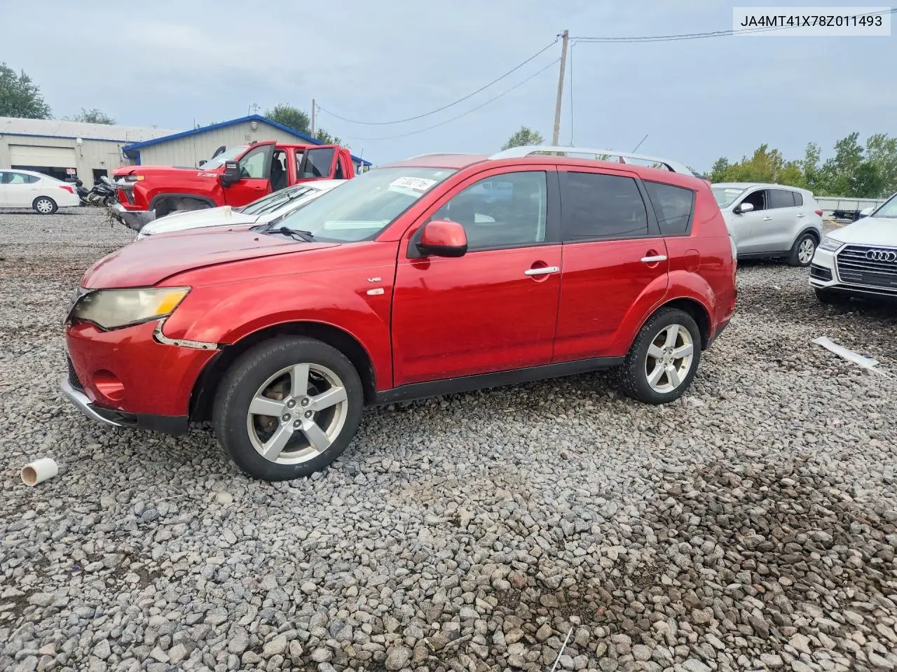 MITSUBISHI OUTLANDER 2008, VIN JA4MT41X78Z011493