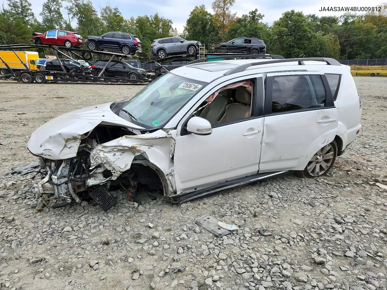 MITSUBISHI OUTLANDER 2011, VIN JA4AS3AW4BU009812