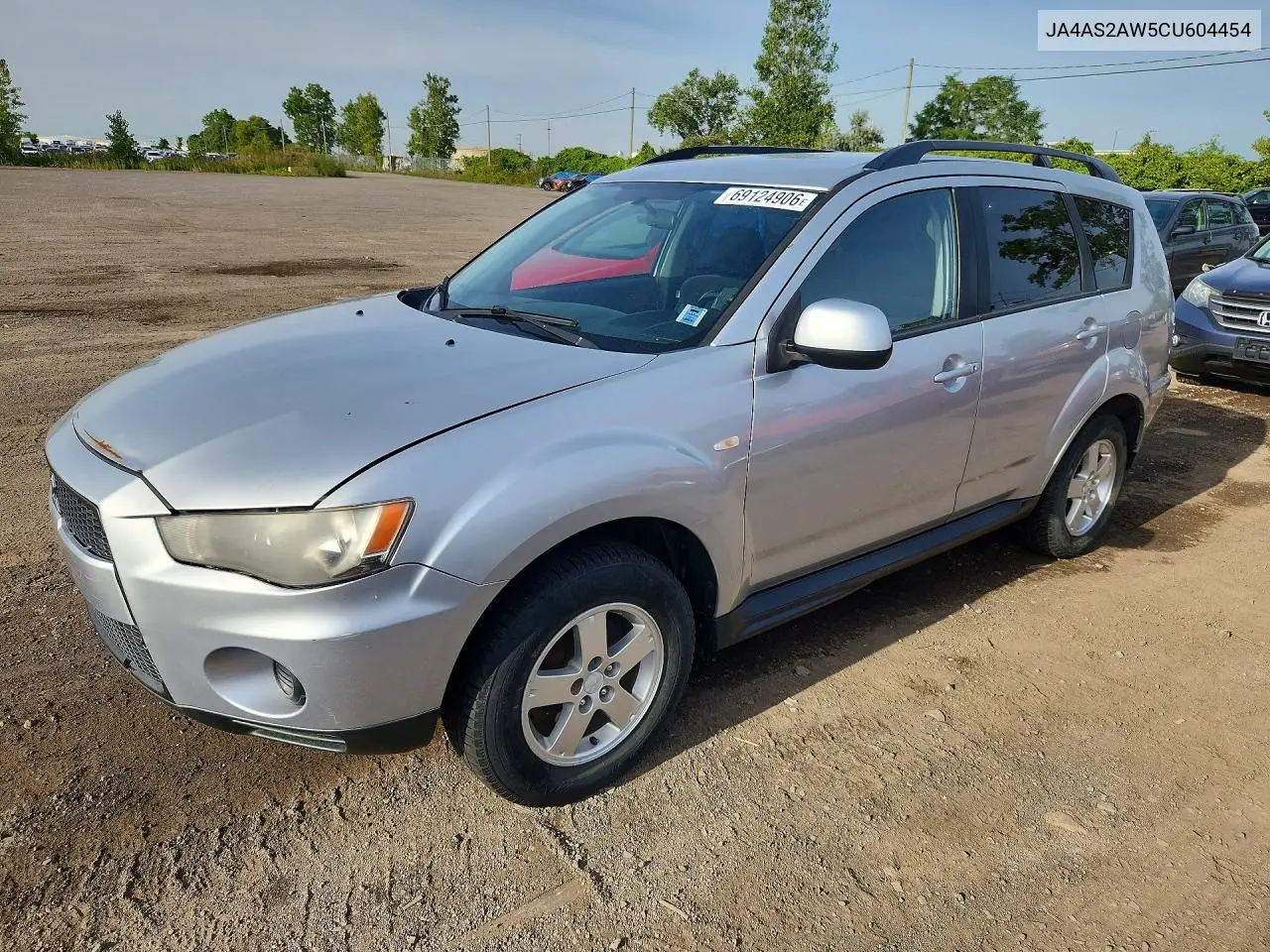 MITSUBISHI OUTLANDER 2012, VIN JA4AS2AW5CU604454