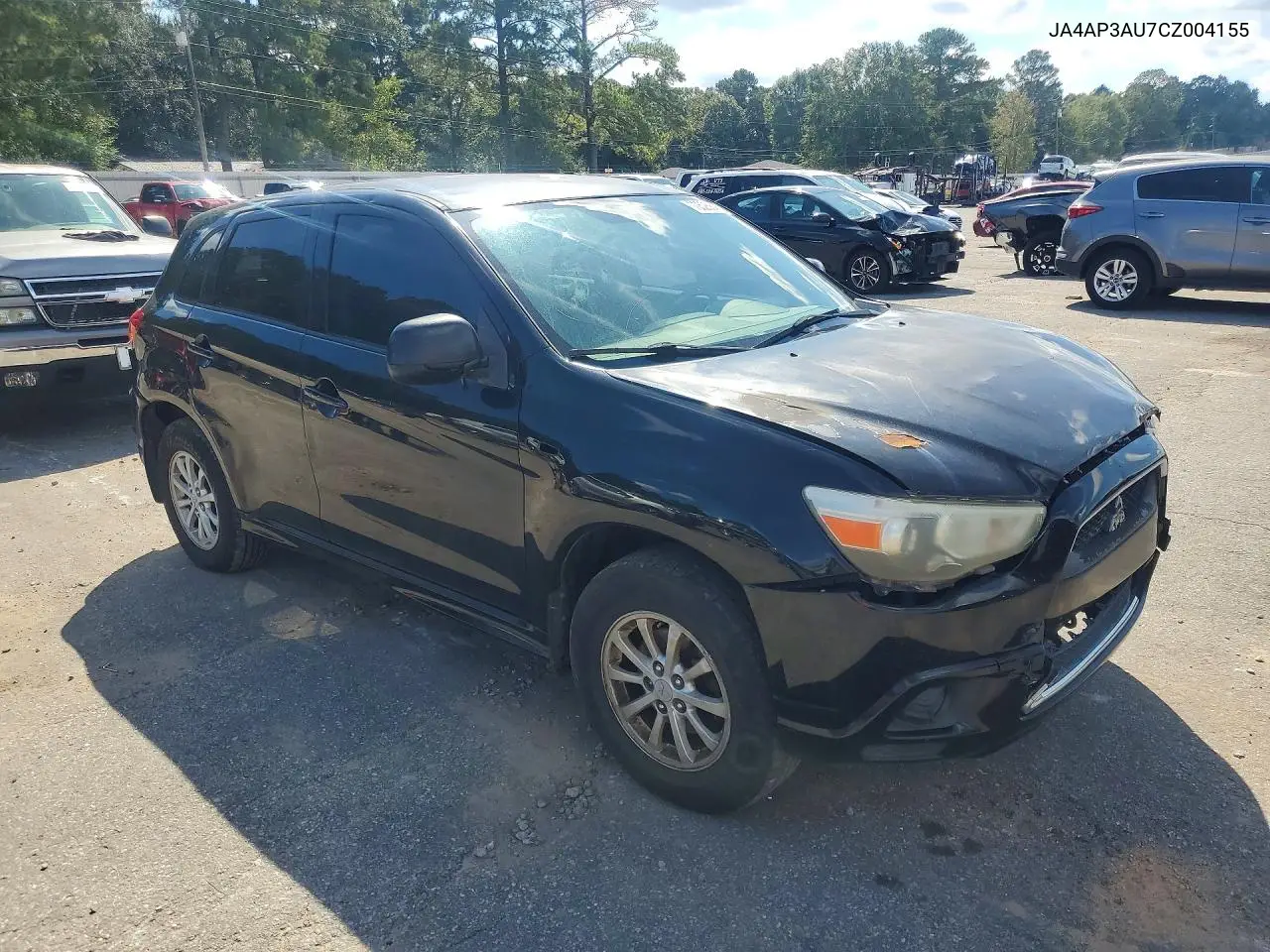 2012 MITSUBISHI OUTLANDER VIN JA4AP3AU7CZ004155 — фото 4
