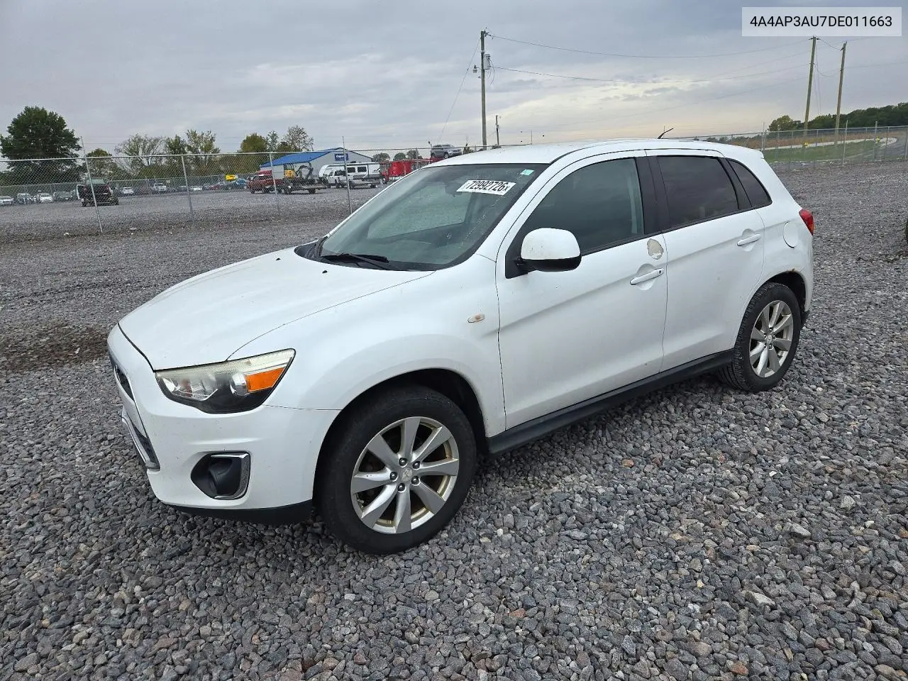 MITSUBISHI OUTLANDER 2013, VIN 4A4AP3AU7DE011663