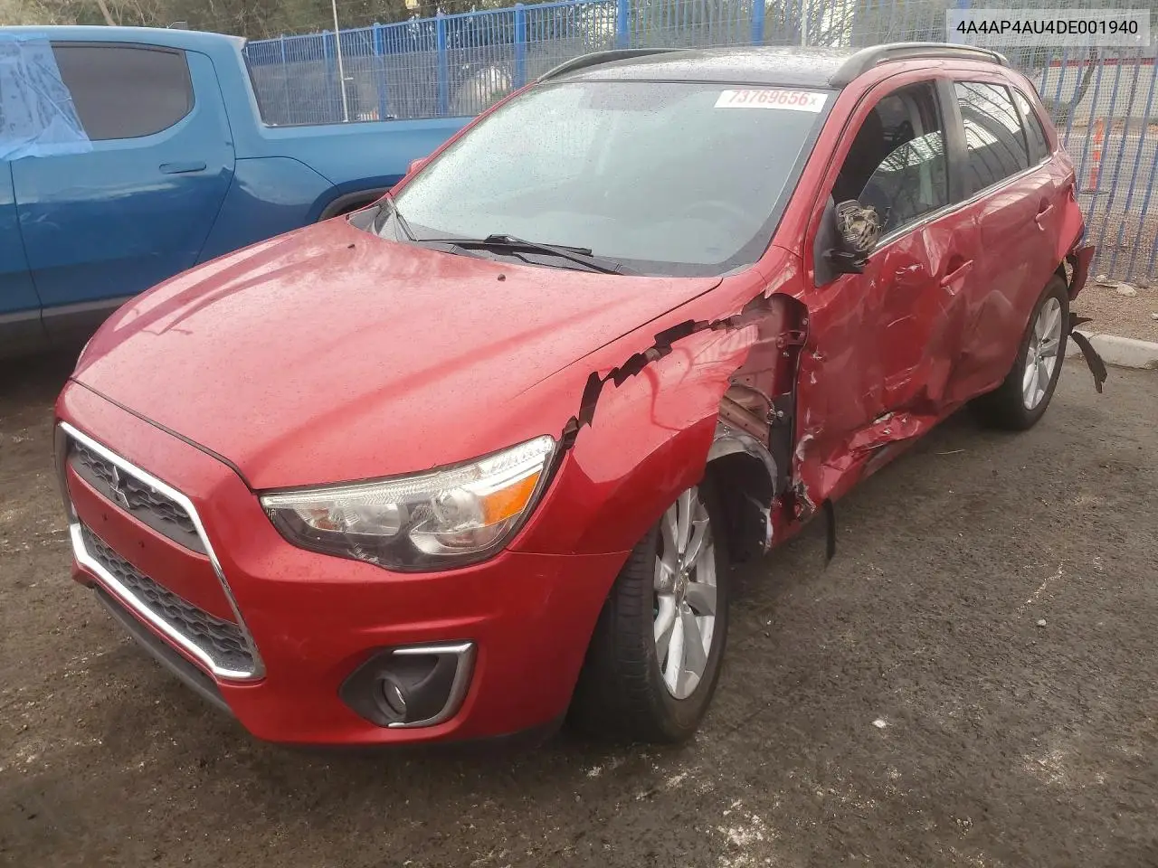 MITSUBISHI OUTLANDER 2013, VIN 4A4AP4AU4DE001940