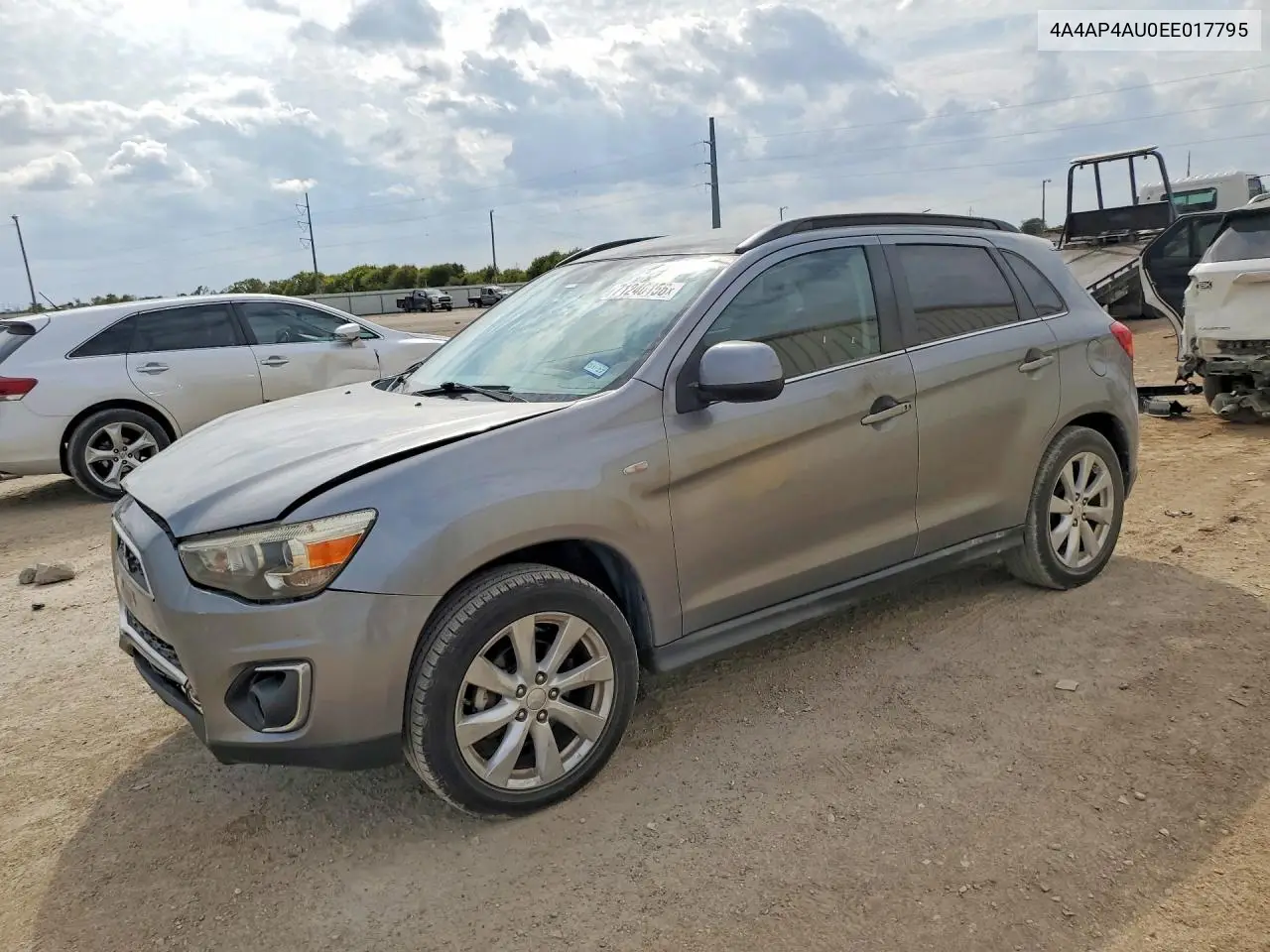 MITSUBISHI OUTLANDER 2014, VIN 4A4AP4AU0EE017795