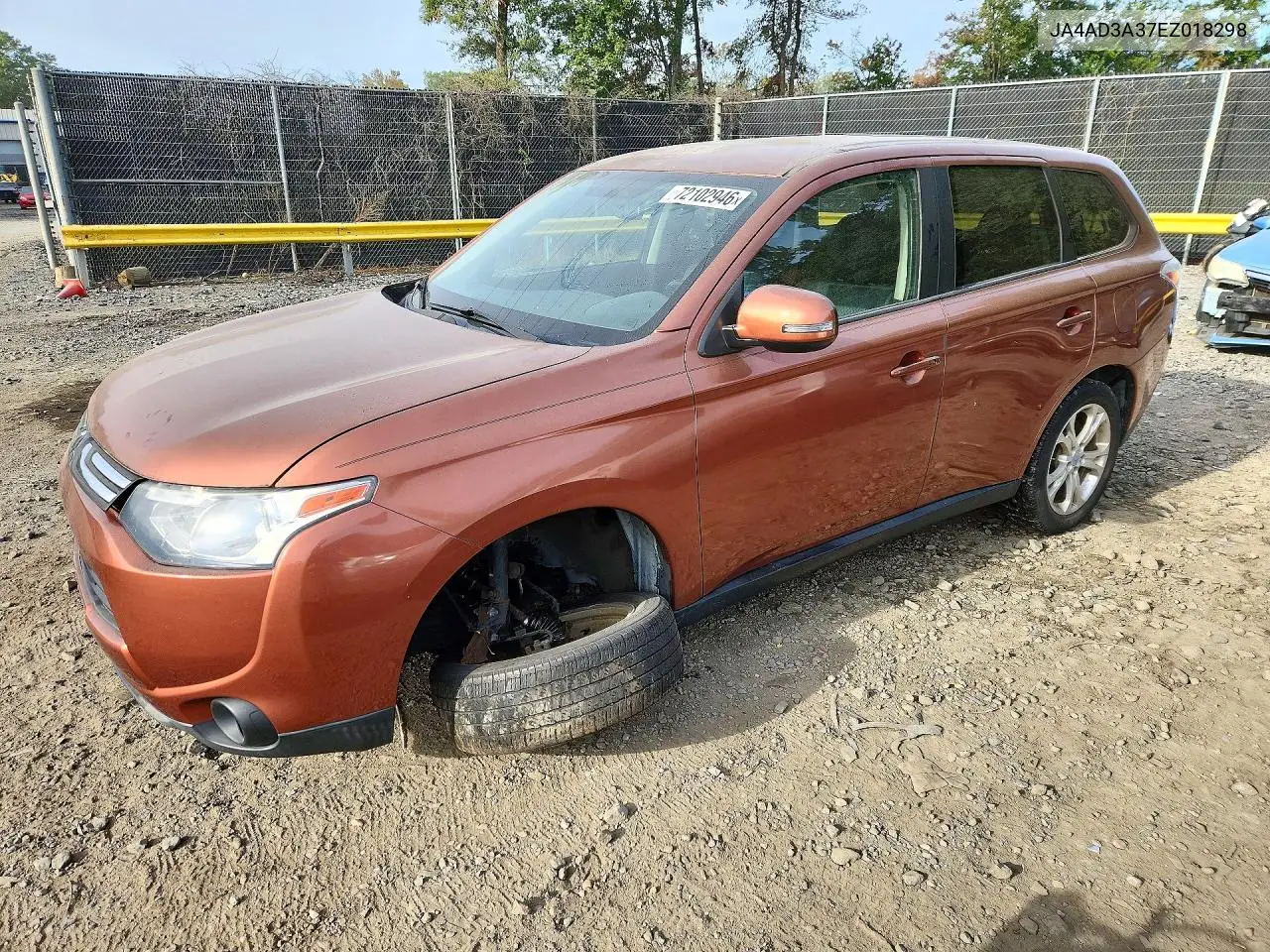 MITSUBISHI OUTLANDER 2014, VIN JA4AD3A37EZ018298