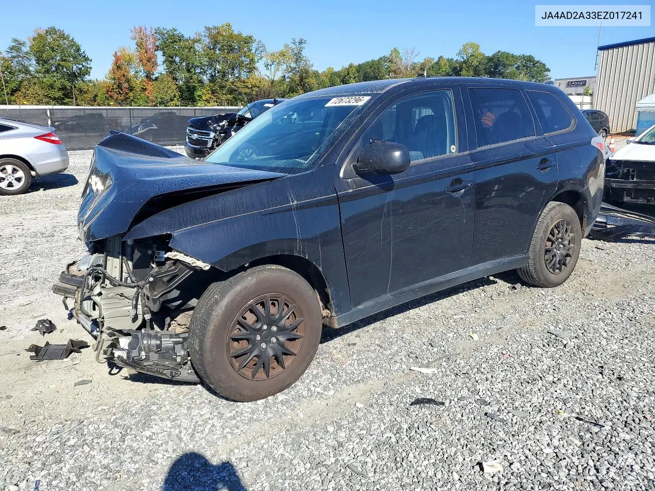MITSUBISHI OUTLANDER 2014, VIN JA4AD2A33EZ017241